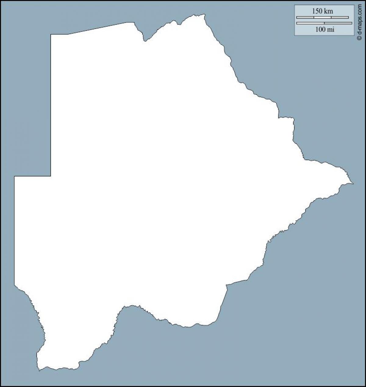 peta Botswana peta garis
