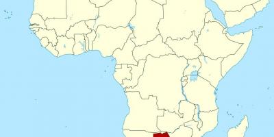 Peta afrika Botswana