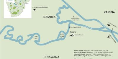 Peta kasane Botswana